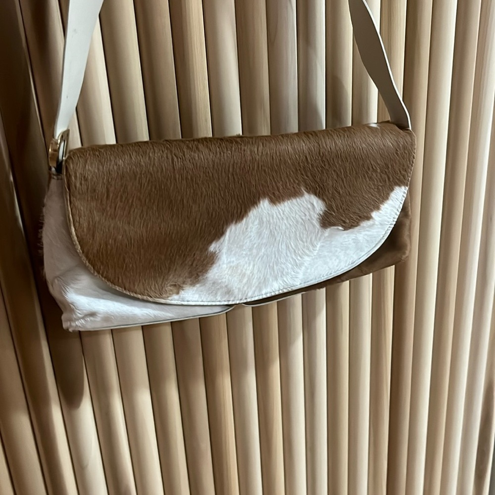 DKNY Brown and White Women's Bag